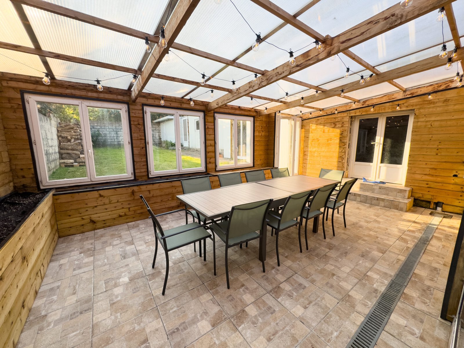 Aménagement de la véranda