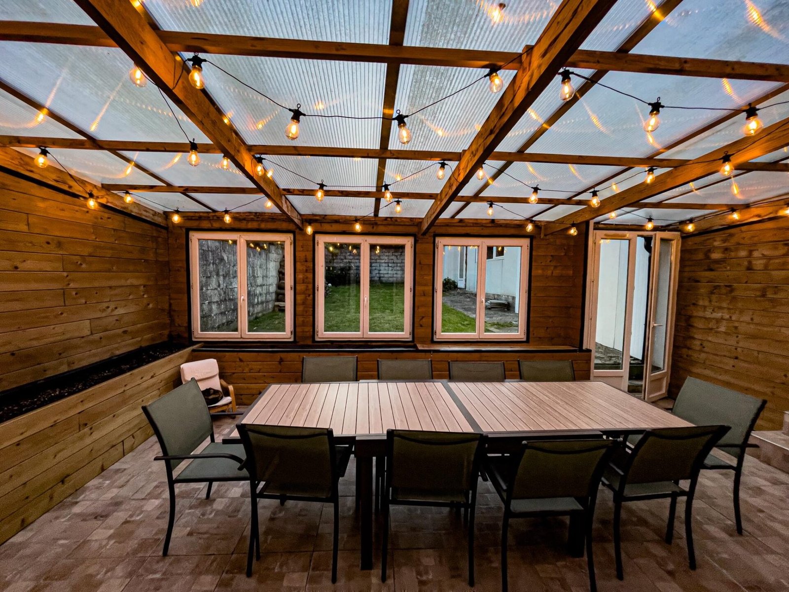 Aménagement de la véranda