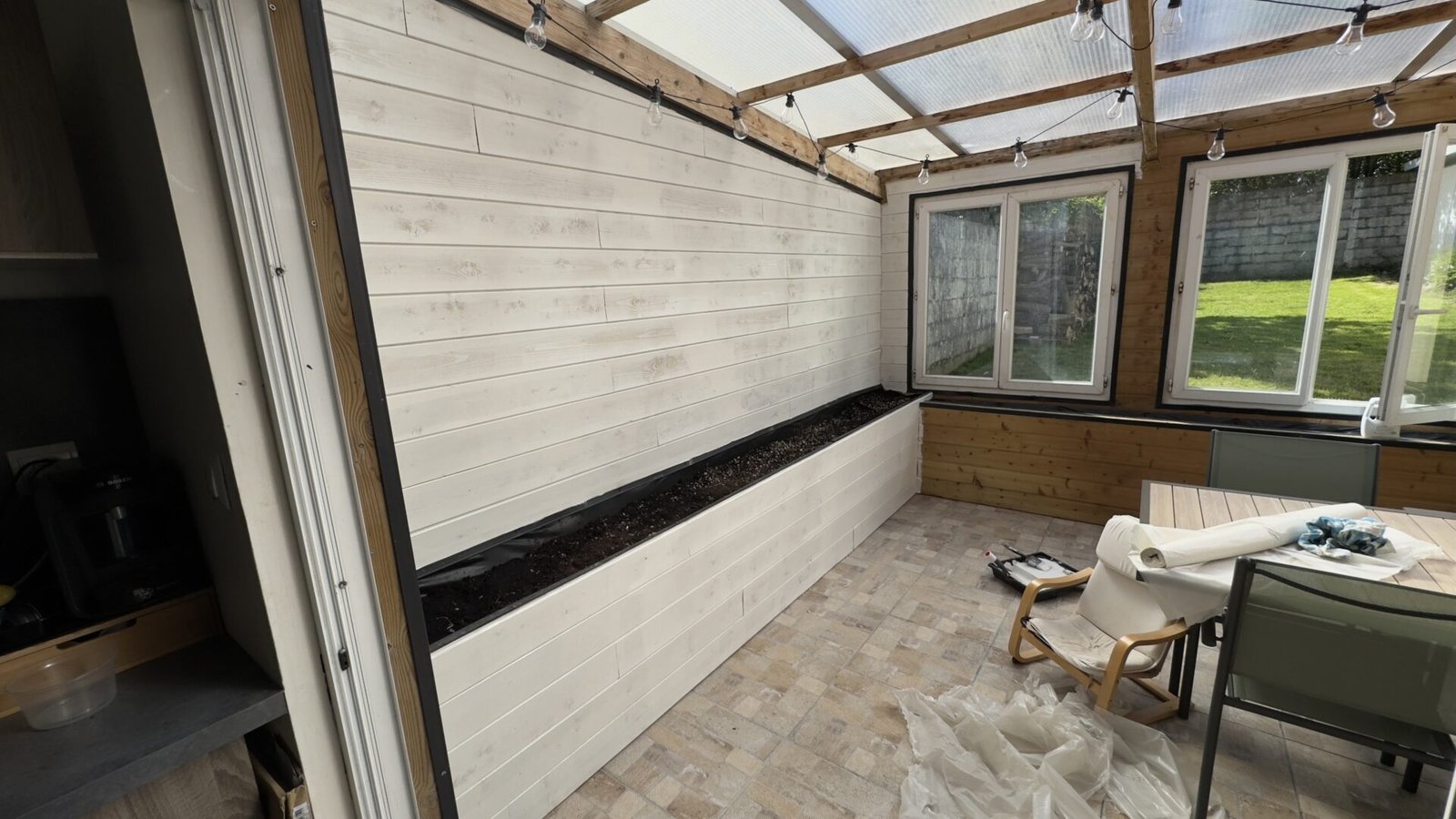 Aménagement de la véranda