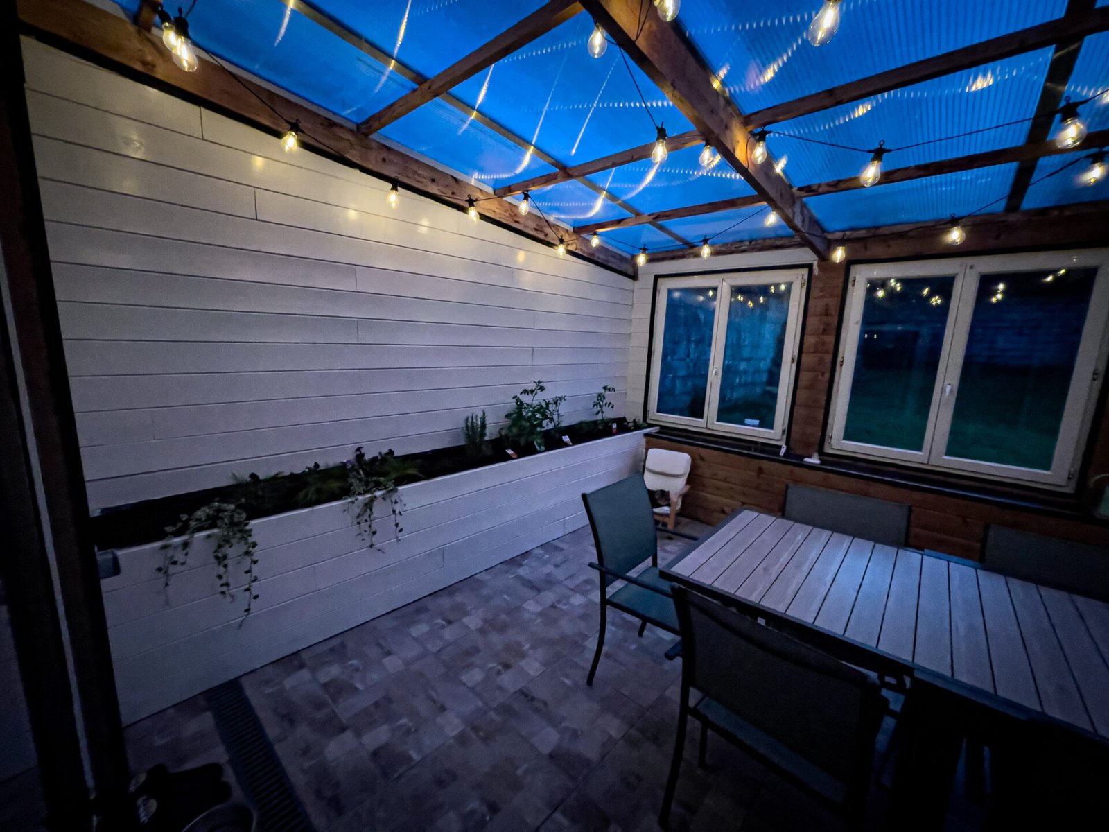 Aménagement de la véranda