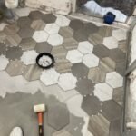 Pose du carrelage patchwork